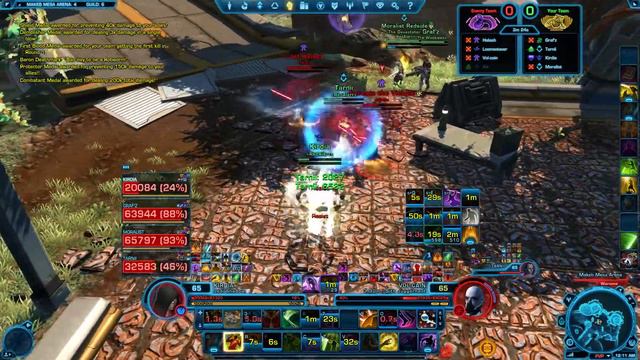SWTOR 65 lvl Kirda Shadow (tank) RedAlert vs Q-Q 23.07.2016 смотреть онлайн
