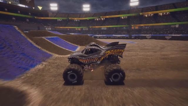 Monster Jam: Steel Titans 2 | Megalodon vs. Dragon | Freestyle Competition смотреть онлайн