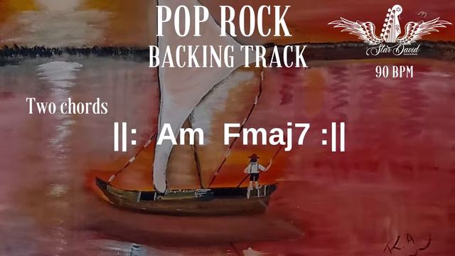 Backing Track Pop Rock Two Chords Am Fmaj7 смотреть онлайн