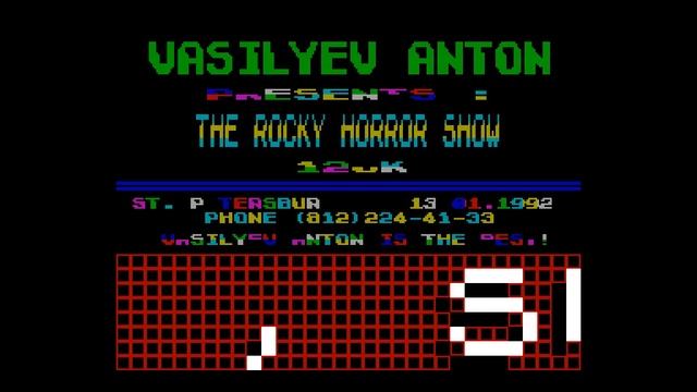 The Rocky Horror Show Crack Intro - [#zx spectrum] смотреть онлайн