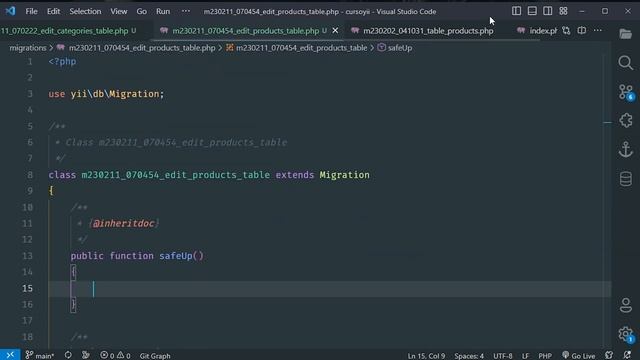 Modificación de tablas con Migraciones - Curso de Yii Framework смотреть онлайн