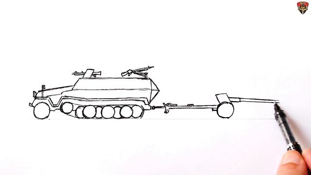 How to draw a German military vehicles WW2 смотреть онлайн