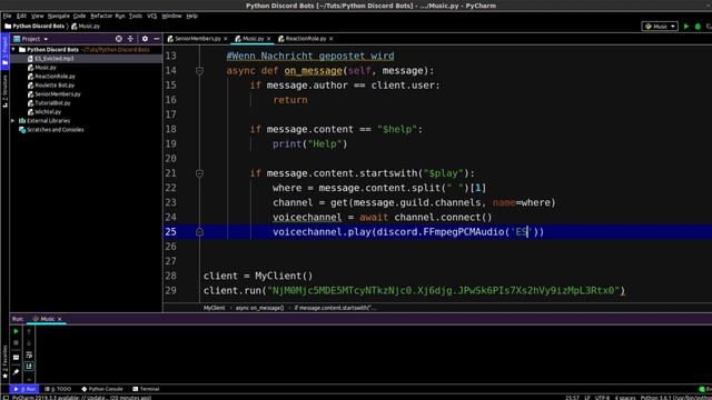 Discord Bots in Python Tutorial #18 - Musikbot - Audiochannels смотреть онлайн