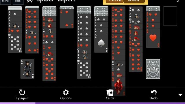 Star Club\Solitaire Dark\Spider: #9 Spider - Expert - Solve the deck смотреть онлайн