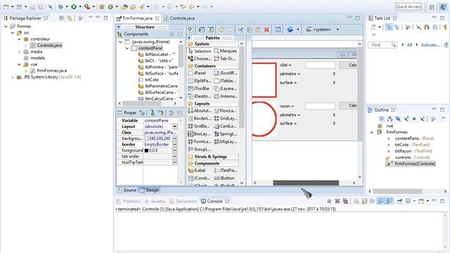 POO TP Java n°4 : démarrage sur le contrôleur, contruction du modèle смотреть онлайн