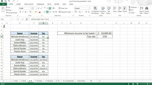 Excel 2013 - If function tutorial смотреть онлайн