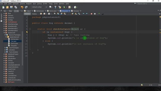 usage of instanceof operator смотреть онлайн