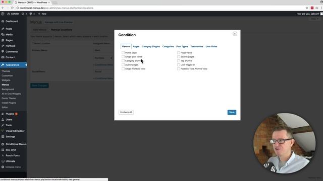 Page Specific Menus - Conditional Menus WordPress Tutorial 2017 смотреть онлайн