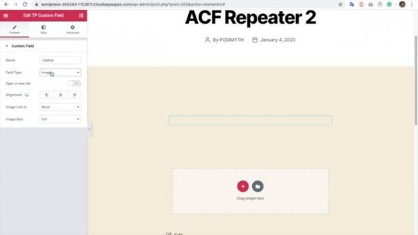 How to Integrate Advanced Custom Fields(ACF PRO) REPEATER in Elementor using The Plus Addons?