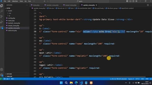 Dasar CRUD Sistem Informasi Berbasis Web (Part 6) смотреть онлайн