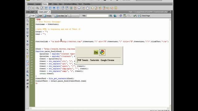 PHP Tweet Reader смотреть онлайн