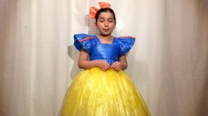 ПЛАТЬЕ ИЗ ПАКЕТОВ Полиэтиленовых Своими руками Платье Белоснежка Из подручных Материалов (Эмилия)