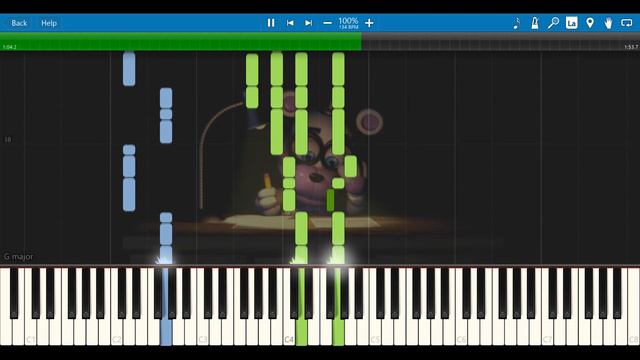 Legal Woes - Freddy Fazbear's Pizzeria Simulator (FNaF 6) [Synthesia Piano Tutorial] смотреть онлайн