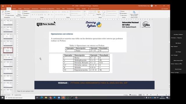 CURSO PT1:"PROGRAMACIÓN EN PYTHON, ENFOCADO AL SEP" || LEARNING PYTHON || IEEE PES UNAC 2022 ⚡? смотреть онлайн