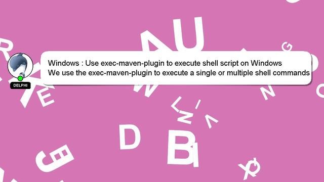 Windows : Use exec-maven-plugin to execute shell script on Windows смотреть онлайн