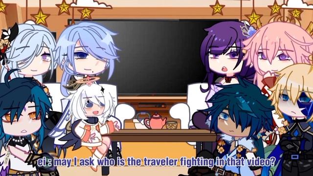 "•~ genshin impact react to aether • genshin impact! — ~ ( gacha club ) • Credit : / me || смотреть онлайн