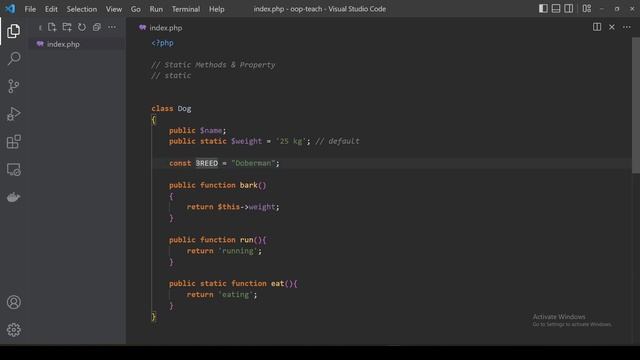 11. Konstantalar - Constants ni o'ranish | Object Oriented PHP ni o'rganish | OOP o'rganish смотреть онлайн