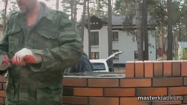 Кладка карниза клинкерным кирпичом - [schoolmasterkladki] смотреть онлайн
