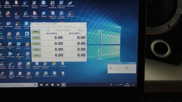 Тест Micro SD card SanDisk Extreme 128 GB в CrystalDiskMark 7