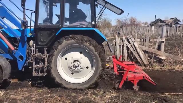 Фреза (почвофреза )почвообрабатывающая ФПУ-2.0 на МТЗ смотреть онлайн