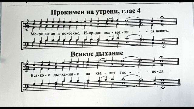 Прокимен на утрени Крещения Господня смотреть онлайн