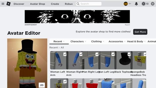 How To Make SpongeBob In Roblox - Avatar смотреть онлайн