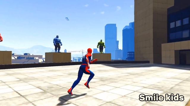 GTA 5 Epic Ragdoll Spiderman vs Spiderman funny jump/fail (Euphoriaphysics) смотреть онлайн