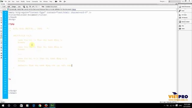 PHP 20 - Biểu Thức SWITCH CASE смотреть онлайн