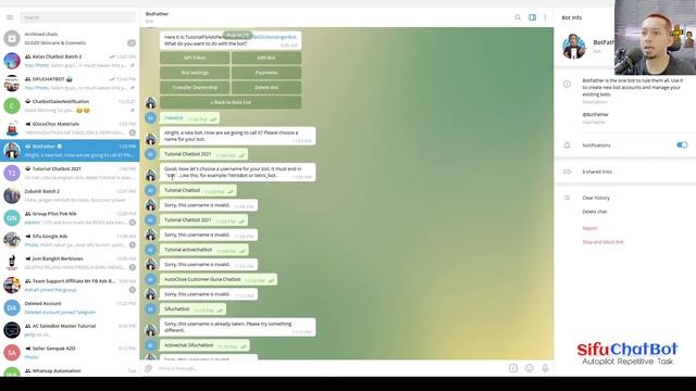 Cara Buat Chatbot Di Telegram смотреть онлайн
