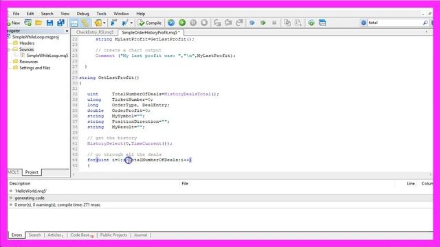 MQL5 TUTORIAL - SIMPLE ORDER HISTORY PROFIT смотреть онлайн