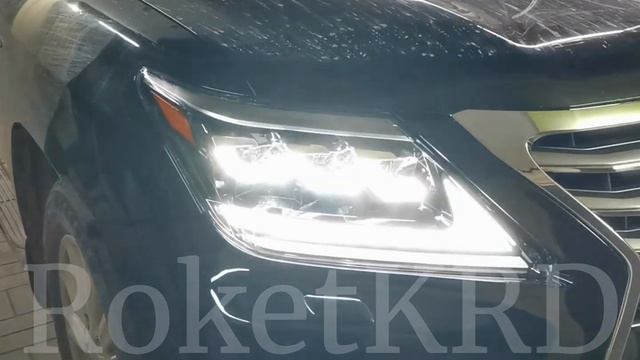 Фары Lexus lx 570 LED стиль 2016 года