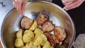 Вкуснейший КАЗАН-КЕБАБ с ГОВЯДИНОЙ и СВИНИНОЙ и вкусным маринованным луком \ Шашлык в казане