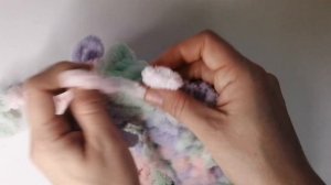 Мастер класс по вязанию пледа в виде хвоста русалки из Alize Puffy