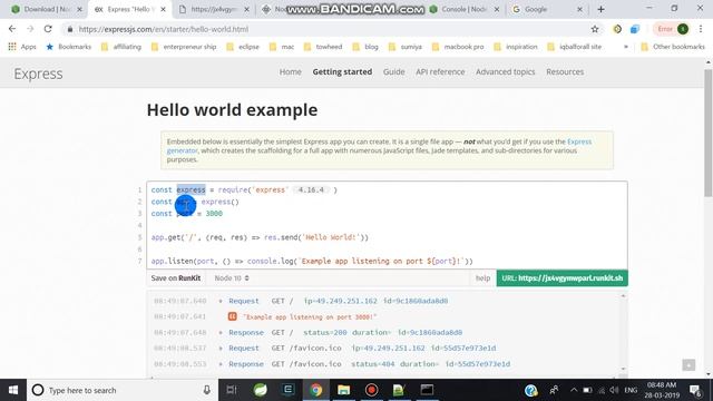 node js hello world server part2 смотреть онлайн