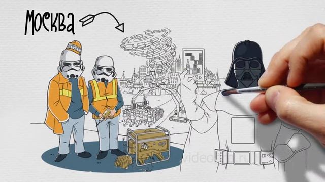 Рисованный рекламный ролик/группа компаний "Консул" смотреть онлайн