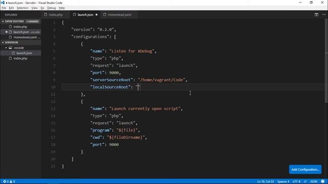 XDebug no Visual Studio Code com Homestead ?? смотреть онлайн