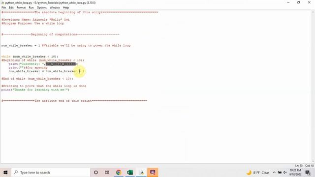 Python 3| A sample while loop смотреть онлайн