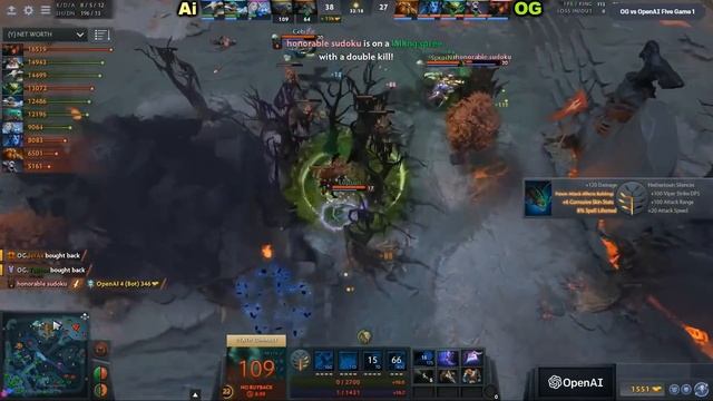 OG vs OpenAI FIVE - AI vs HUMANS - TI8 CHAMPIONS vs BOTS FINAL DOTA 2 смотреть онлайн