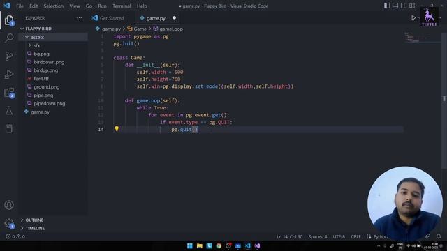 01 Intro and Basic Setup | Flappy Bird in Python | Pygame Tutorial смотреть онлайн