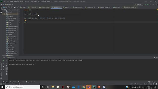 StudyWithShankar SWS 12 How to draw a geometrical shape "Line" using OpenCV смотреть онлайн