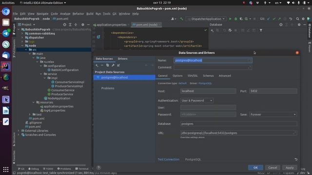 Телеграм бот на Java. Разворачиваем PostgreSQL в Docker. PgAdmin VS IntelliJ IDEA. Урок 5. смотреть онлайн
