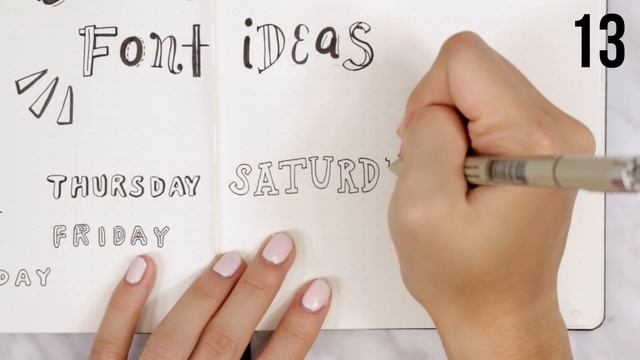 25 Bullet Journal Lettering + Handwriting Ideas! смотреть онлайн