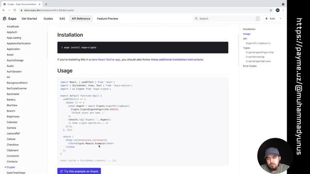 React Native: 5-dars (Expo nima va uning API/packagelari) смотреть онлайн