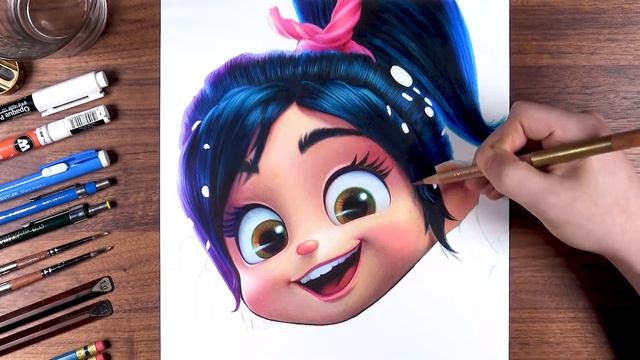 Drawing Vanellope Von Schweetz | Drawholic