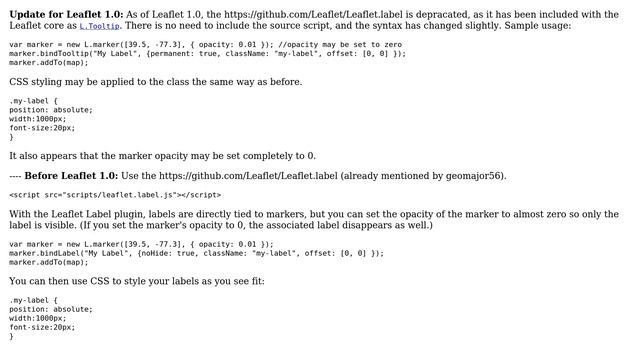 GIS: How to add text-only labels on Leaflet map with no icon? (4 Solutions!!) смотреть онлайн