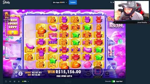 DEI ALL IN 1800R$ ? NO SUGAR RUSH E PAGOU MAX WIN ? SLOT смотреть онлайн