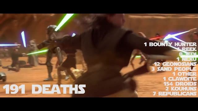 EVERY DEATH IN #88 Star Wars: Episode II - Attack of the Clones (2002) смотреть онлайн