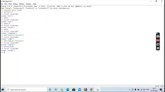 Python Data Types смотреть онлайн