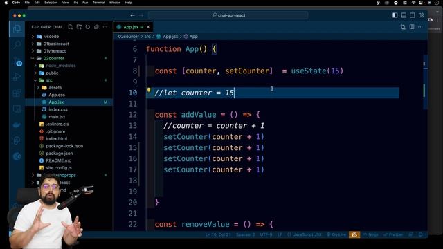 A react interview question on counter смотреть онлайн