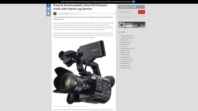 Sony FS5 (PXW-FS5) Firmware Update - August 2017 смотреть онлайн